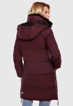 Marikoo Manteaux Dhiver Manteau D’hiver Femme Rouge Cerise -Veste Mode 85532838bd423c68c0823d802d1e1bc8