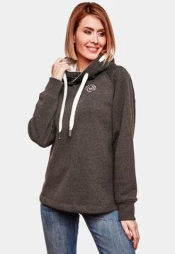 Marikoo Sweats à Capuche Sweat-shirt Airii Femme Gris -Veste Mode 863048c5f34dd6e937b6febe694b7fbb