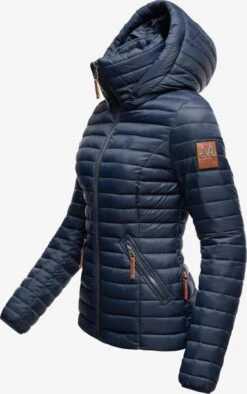 Marikoo Vestes De Mi-saison Veste Mi-saison Löwenbaby Femme Bleu -Veste Mode 8966aede095f2aa0bdd63a2c074eb175