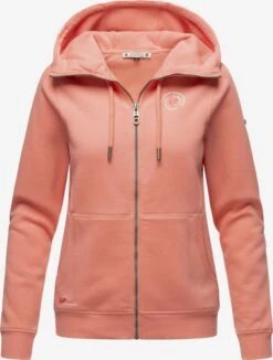 Marikoo Sweats Zippés Veste De Survêtement Setsunaa Femme Abricot -Veste Mode 8a414f21627ff68fd9e46446d5813218