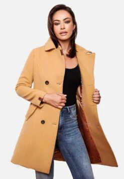 Marikoo Manteaux Dhiver Manteau D’hiver Nanakoo Femme Cognac -Veste Mode 8a771adefc238a71d489175f97a63538