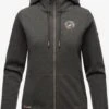 Marikoo Sweats Zippés Veste De Survêtement Setsunaa Femme Gris Foncé -Veste Mode 8ab797523fdcea68734426f725068d8a