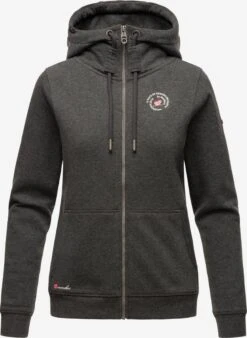 Marikoo Sweats Zippés Veste De Survêtement Setsunaa Femme Gris Foncé