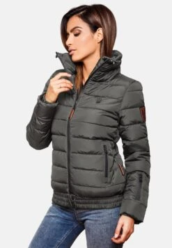 Marikoo Vestes Dhiver Veste D’hiver Poison Femme Graphite -Veste Mode 8cc085a7ae0f43b9ec2f814287a4e767