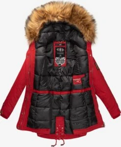 Marikoo Parkas Parka D’hiver La Viva Femme Rouge Clair -Veste Mode 8d8915d389add2e10293a47922dec0a7