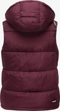 Marikoo Vestes Sans Manches Gilet Eisflöckchen Femme Bordeaux -Veste Mode 8db21039f9ec8d05a9fe2893235c8863