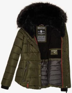 Marikoo Vestes Dhiver Veste D’hiver Lotusblüte Femme Olive -Veste Mode 8e9fde97b56b7100f34114f911582cdc