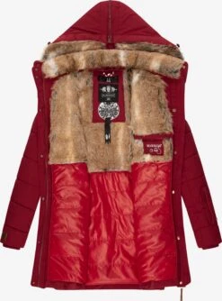 Marikoo Manteaux Courts Manteau D’hiver Femme Rouge Sang -Veste Mode 9217db92989945e8be543945f95911e6