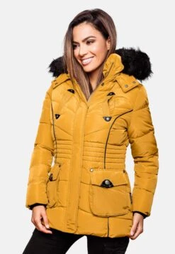 Marikoo Vestes Dhiver Veste D’hiver Vanilla Femme Jaune -Veste Mode 92e5debbe5e67f12caaf8eb5b52fb947