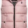 Marikoo Vestes Sans Manches Gilet Zarinaa Femme Rose -Veste Mode 93369325191cf614bf0d719aca691977
