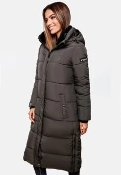 Marikoo Manteaux Dhiver Manteau D’hiver Femme Anthracite -Veste Mode 9370c3130f627e8da8ddd355584a9d2e