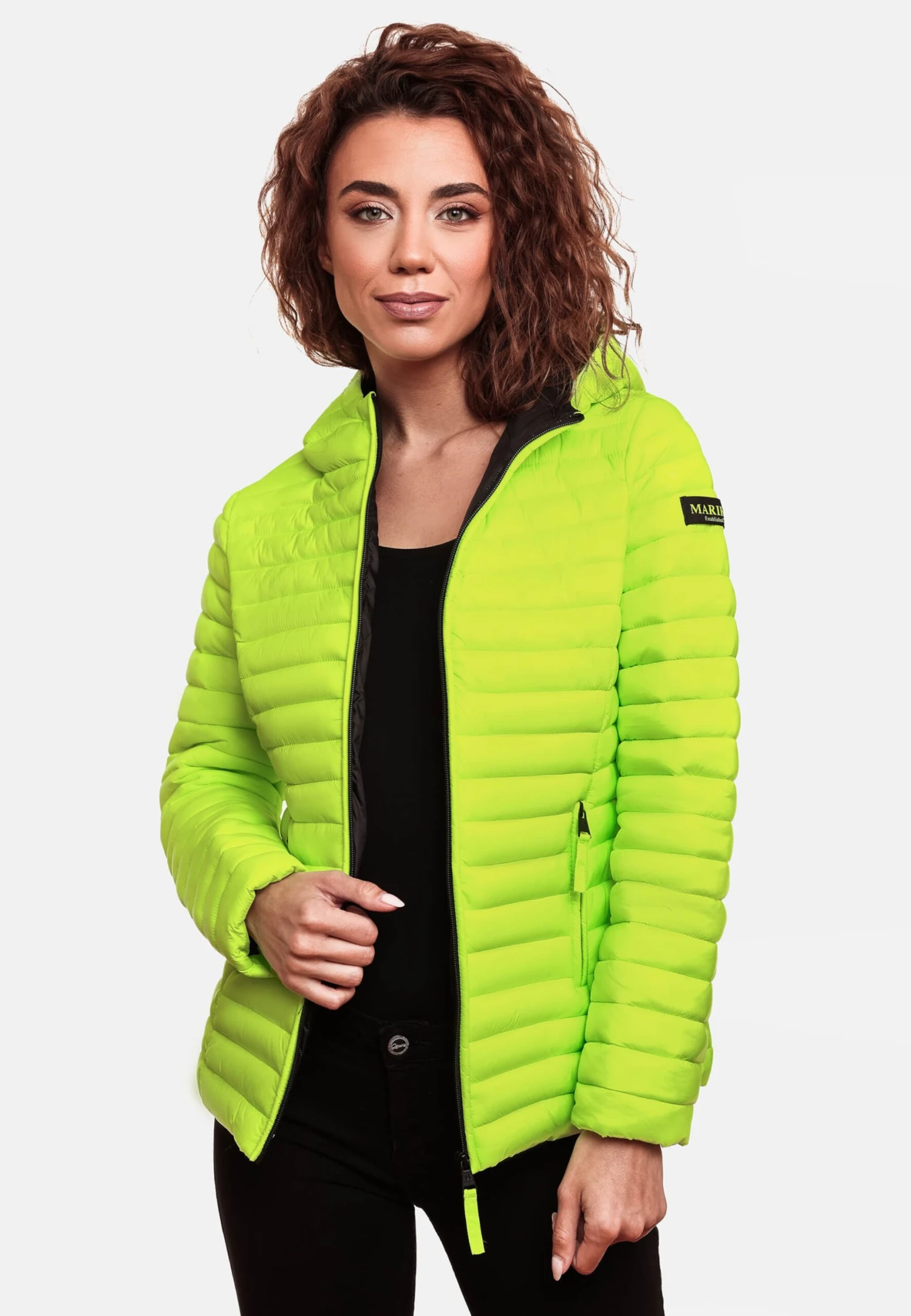 Marikoo Vestes De Mi-saison Veste Mi-saison Asraa Femme Vert Fluo 10 Marikoo Vestes De Mi-saison Veste Mi-saison Asraa Femme Vert Fluo – Image 8
