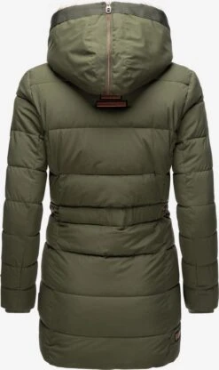 Marikoo Manteaux Courts Manteau D’hiver Femme Olive -Veste Mode 965c7e680ff4192306b7e91f055ba9ce
