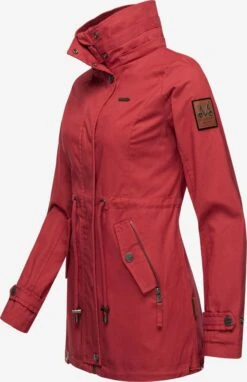 Marikoo Parkas Parka Mi-saison Nyokoo Femme Rouge -Veste Mode 99068def97c65689b17f1caf8bc0fffd