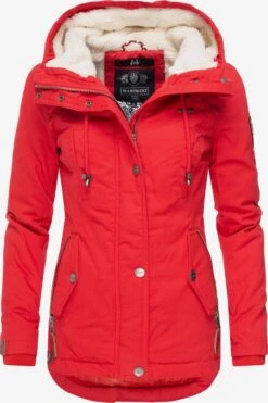 Marikoo Vestes Dhiver Veste D’hiver Bikoo Femme Rouge -Veste Mode 990e833850c340a4020d07ee5431bf58