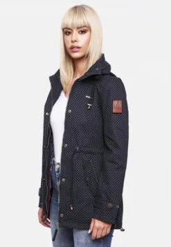 Marikoo Parkas Parka Mi-saison Nyokoo Femme Bleu Nuit -Veste Mode 99598723e521f5aa7a2febc1384bd9a0