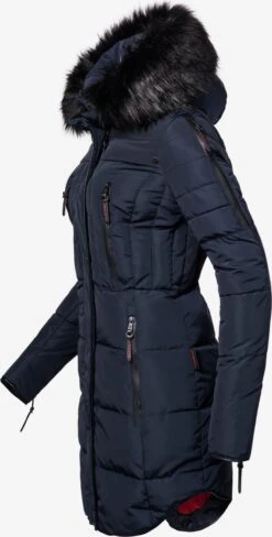 Marikoo Manteaux Dhiver Manteau D’hiver Moonshine Femme Bleu -Veste Mode 9b2113ebd50635cf39c5161823217b24