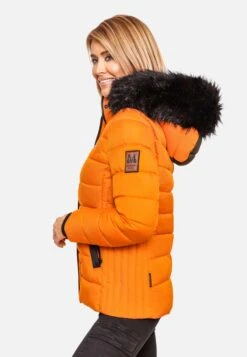 Marikoo Vestes Dhiver Veste D’hiver Unique Femme Orange -Veste Mode 9c6dcaf9ce33f66dd845da2b824d3cf0