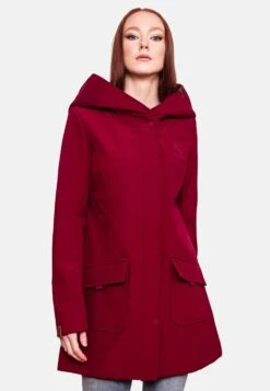 Marikoo Manteaux De Pluie Manteau Fonctionnel Mayleen Femme Rouge Cerise -Veste Mode 9c833749f8322d775f561ce40d3c9163