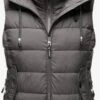 Marikoo Vestes Sans Manches Gilet Taisaa Femme Gris Foncé -Veste Mode 9e2f04936e3aaf555a021b405d3ec1f0