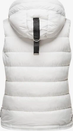 Marikoo Vestes Sans Manches Gilet Taisaa Femme Blanc -Veste Mode 9eb3da0a49f3392bba060ba89a0dc9f4