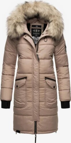 Marikoo Manteaux Dhiver Manteau D’hiver Chaskaa Femme Taupe