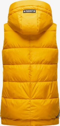 Marikoo Vestes Sans Manches Gilet Zarinaa Femme Jaune Dor -Veste Mode a0b1d94379d2945173c737ac060bd450