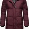 Marikoo Manteaux Dhiver Manteau D’hiver Femme Rouge Cerise -Veste Mode a0c5f0e654c3088b52bb02f4d042e48c