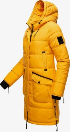 Marikoo Manteaux Dhiver Manteau D’hiver Chaskaa Femme Jaune -Veste Mode a128bd8b7055d91fe08a95c0558ca749