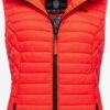 Marikoo Vestes Sans Manches Gilet Hasenpfote Femme Orange Fluo