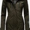 Marikoo Manteaux De Pluie Manteau Fonctionnel Zimtzicke Femme Vert Foncé -Veste Mode a241930be8c29bde1be75a1aa3c7dc80