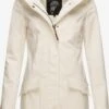 Marikoo Manteaux De Pluie Manteau Fonctionnel Mayleen Femme Blanc Cassé -Veste Mode a25751570089918d2ef789d7d03ced7a