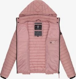 Marikoo Vestes De Mi-saison Veste Mi-saison Femme Rose -Veste Mode a3432ab953750a1ac925749b989f3070