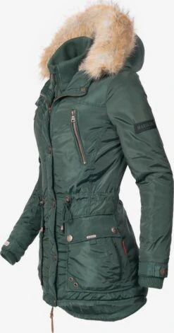 Marikoo Parkas Parka D’hiver Grinsekatze Femme Vert Foncé -Veste Mode a3b3c443315c806967d2f2a8a9597b55