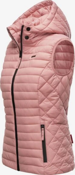 Marikoo Vestes Sans Manches Gilet Hasenpfote Femme Rose -Veste Mode a43e8ff31a794ffeb2d82eaa73a321e9