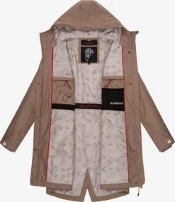 Marikoo Manteaux De Pluie Manteau Fonctionnel Femme Marron -Veste Mode a58d187c4084d237ee8b398e668b3ba7