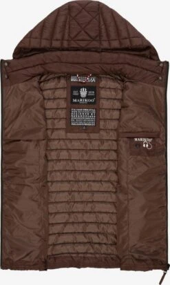 Marikoo Vestes Sans Manches Gilet Hasenpfote Femme Chocolat -Veste Mode a6025637d6f719a7169add3dd43e2425