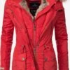 Marikoo Parkas Parka D’hiver Grinsekatze Femme Rouge -Veste Mode a685eb4d8480f89dc3f9be2492c2cbf2