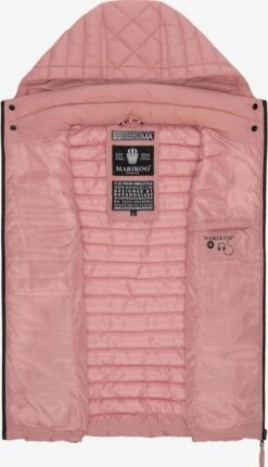Marikoo Vestes Sans Manches Gilet Hasenpfote Femme Rose -Veste Mode a6e0c88344a45863799eeb1961a79b29