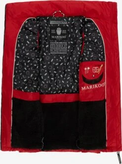 Marikoo Vestes Sans Manches Gilet Eisflöckchen Femme Rouge -Veste Mode a7b803ac0ef36e2d4851c2146a1ad064