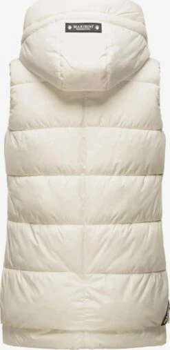 Marikoo Vestes Sans Manches Gilet Zarinaa Femme Blanc Cassé -Veste Mode a8c8c7bcc509a0f28555228f77c0a07a