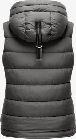 Marikoo Vestes Sans Manches Gilet Taisaa Femme Gris Foncé -Veste Mode aa3e22cead9433a499ba00f3ec255bc7