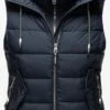 Marikoo Vestes Sans Manches Gilet Taisaa Femme Bleu Marine -Veste Mode aaa826d5ce2a36a9fad70f3c2dd961be