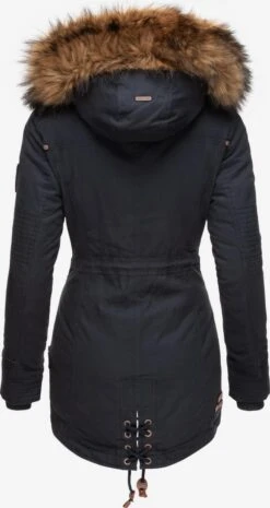 Marikoo Parkas Parka D’hiver Femme Bleu Nuit -Veste Mode ab78e17e93e4ea22f08ea3064127824b