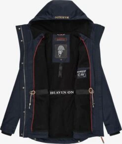 Marikoo Vestes De Mi-saison Veste Mi-saison Babetaa Femme Marine -Veste Mode ad95b1b6d0cbd16c246b451094cd4944