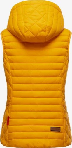 Marikoo Vestes Sans Manches Gilet Hasenpfote Femme Jaune Dor -Veste Mode adf2bb3c07af45504e483ada0898e8ca