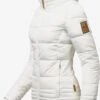 Marikoo Vestes Dhiver Veste D’hiver Sole Femme Blanc -Veste Mode ae04d7333f7eb58f58fc30ae3fbce389