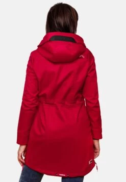 Marikoo Parkas Parka Mi-saison Femme Rouge Feu -Veste Mode ae255c2bc163bd8f4acb010ecbaa8128