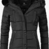 Marikoo Vestes Matelassées Veste D’hiver Lotusblüte Femme Noir
