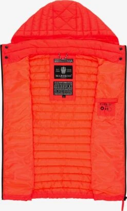 Marikoo Vestes Sans Manches Gilet Hasenpfote Femme Orange Fluo -Veste Mode afc1f589ae97d986112c40d1e94081a9